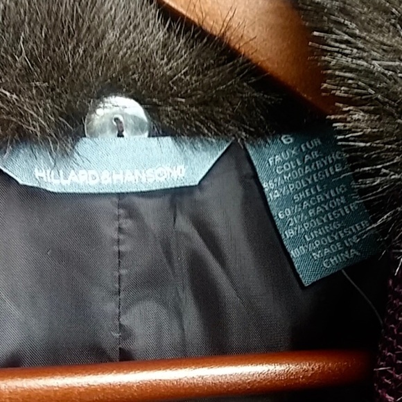 Hillard & Hanson Jackets & Coats Nwt Hilliard Hansen Purple